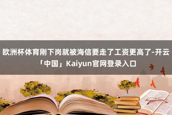 欧洲杯体育刚下岗就被海信要走了工资更高了-开云「中国」Kaiyun官网登录入口