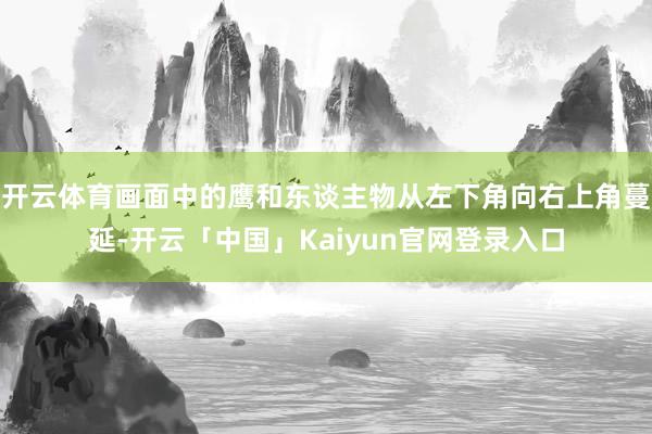 开云体育画面中的鹰和东谈主物从左下角向右上角蔓延-开云「中国」Kaiyun官网登录入口